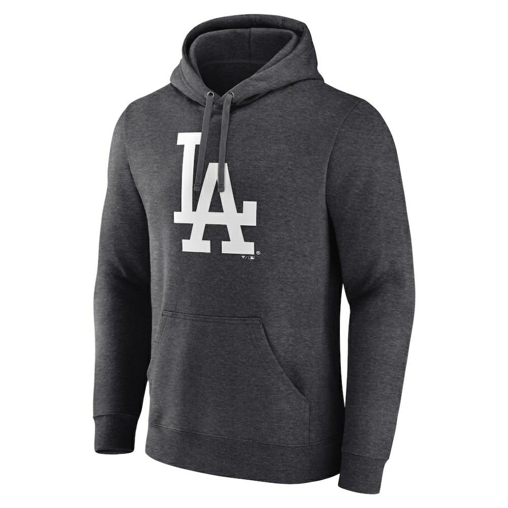 Charcoal Los Angeles Dodgers Monochrome Pullover Hoodie