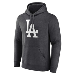 Charcoal Los Angeles Dodgers Monochrome Pullover Hoodie