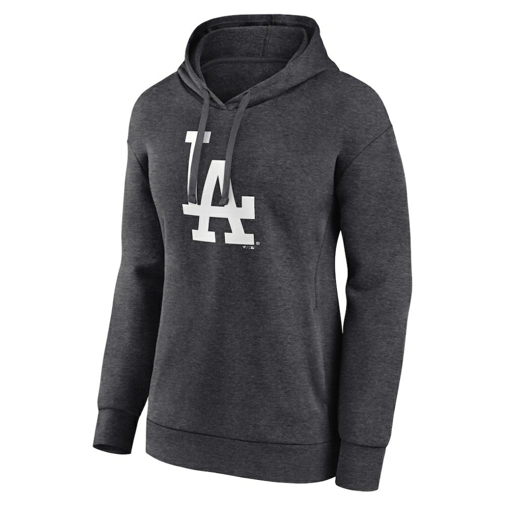 Charcoal Los Angeles Dodgers Women's Monochrome Pullover Hoodie