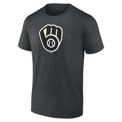 Charcoal Milwaukee Brewers Monochrome T-Shirt