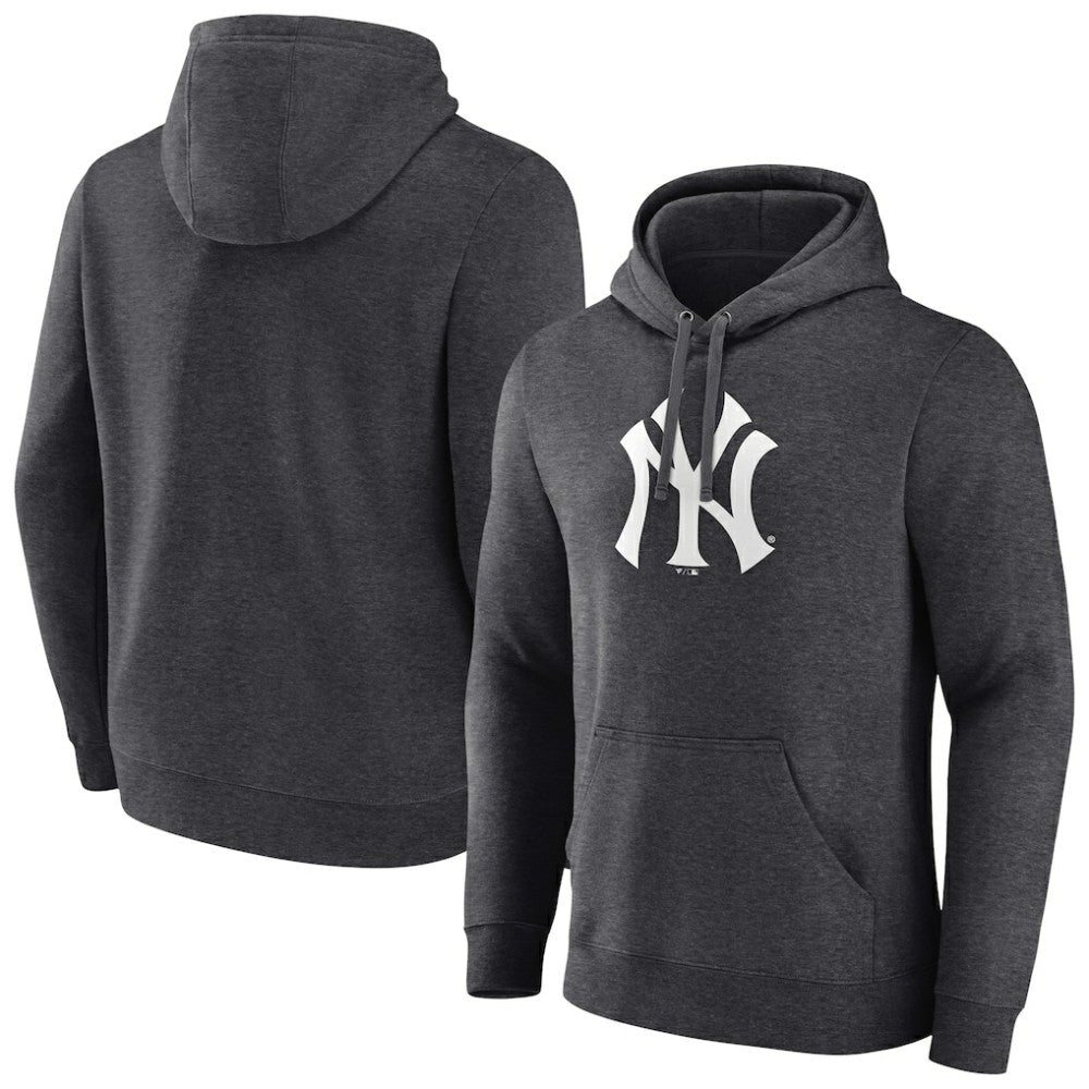 Charcoal New York Yankees Monochrome Pullover Hoodie