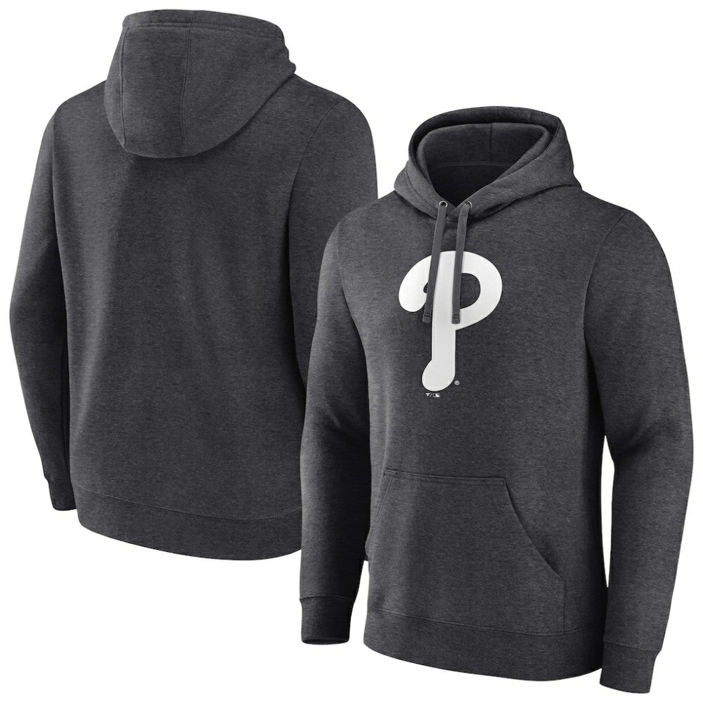 Charcoal Philadelphia Phillies Monochrome Pullover Hoodie