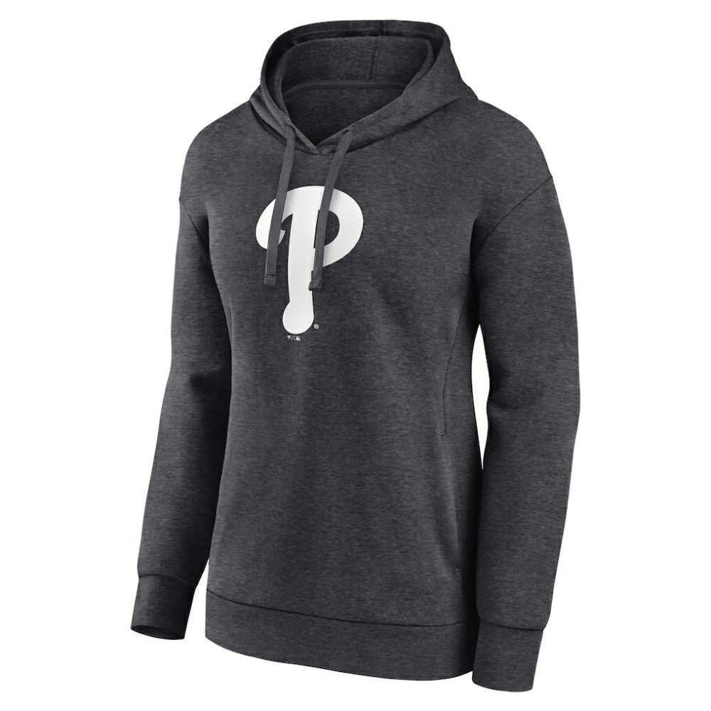 Charcoal Philadelphia Phillies Women's Monochrome Pullover Hoodie
