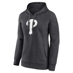 Charcoal Philadelphia Phillies Women's Monochrome Pullover Hoodie