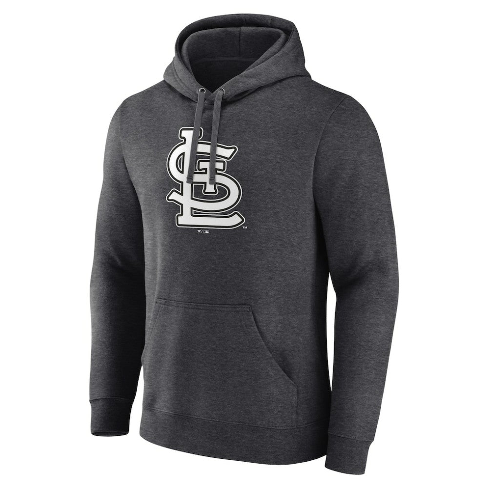 Charcoal St. Louis Cardinals Monochrome Pullover Hoodie