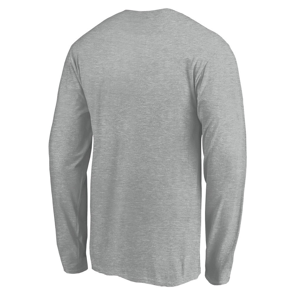 Gray Cincinnati Reds Evanston Stencil Long Sleeve T-Shirt