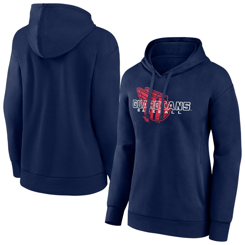 Navy Cleveland Guardians Women's Stellar Pullover Hoodie