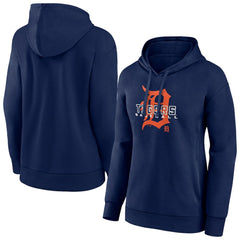 Navy Detroit Tigers Women's Stellar Pullover Hoodie