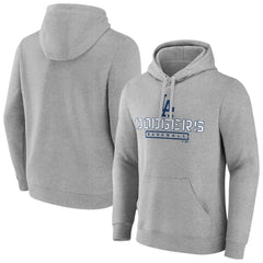 Gray Los Angeles Dodgers Evanston Stencil Pullover Hoodie