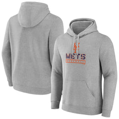 Gray New York Mets Evanston Stencil Pullover Hoodie