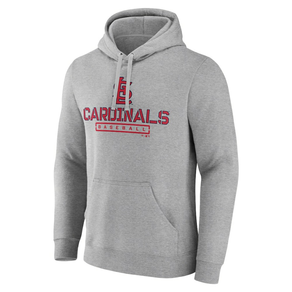 Gray St. Louis Cardinals Evanston Stencil Pullover Hoodie
