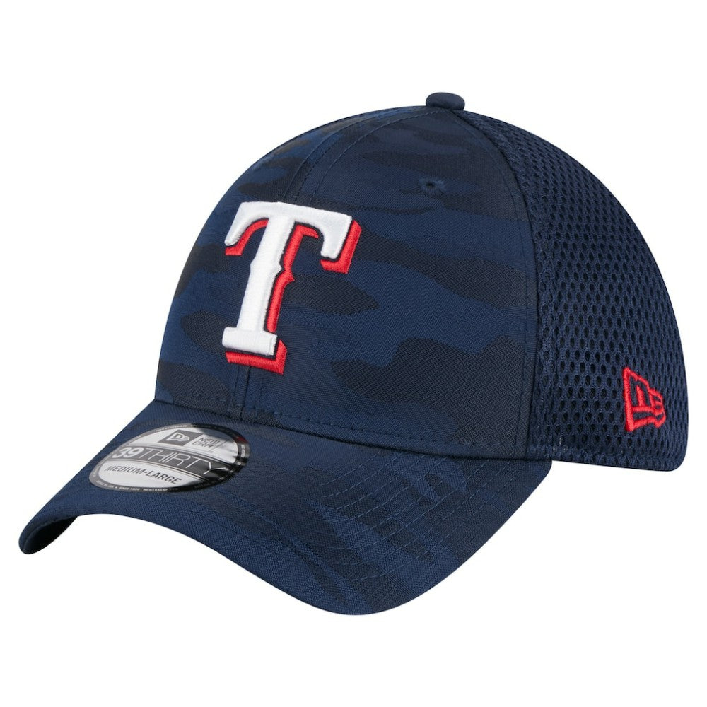 Navy Texas Rangers New Era Subtle Camo 39THIRTY Flex Hat