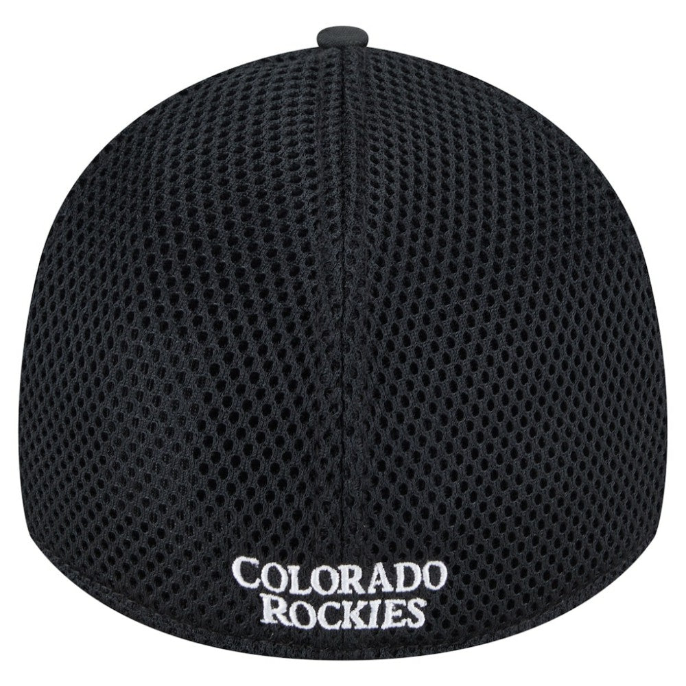 Black Colorado Rockies New Era Subtle Camo 39THIRTY Flex Hat