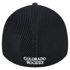 Black Colorado Rockies New Era Subtle Camo 39THIRTY Flex Hat