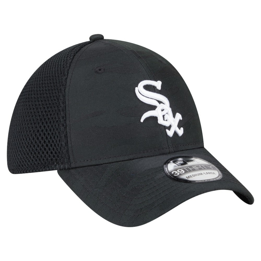 Black Chicago White Sox New Era Subtle Camo 39THIRTY Flex Hat