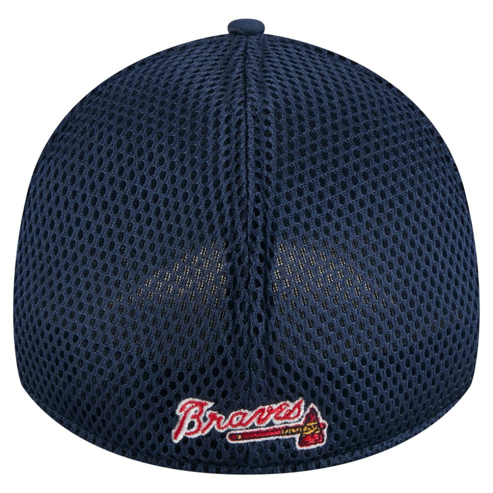 Navy Atlanta Braves New Era Subtle Camo 39THIRTY Flex Hat