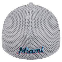 Gray Miami Marlins New Era Linear 39THIRTY Flex Hat