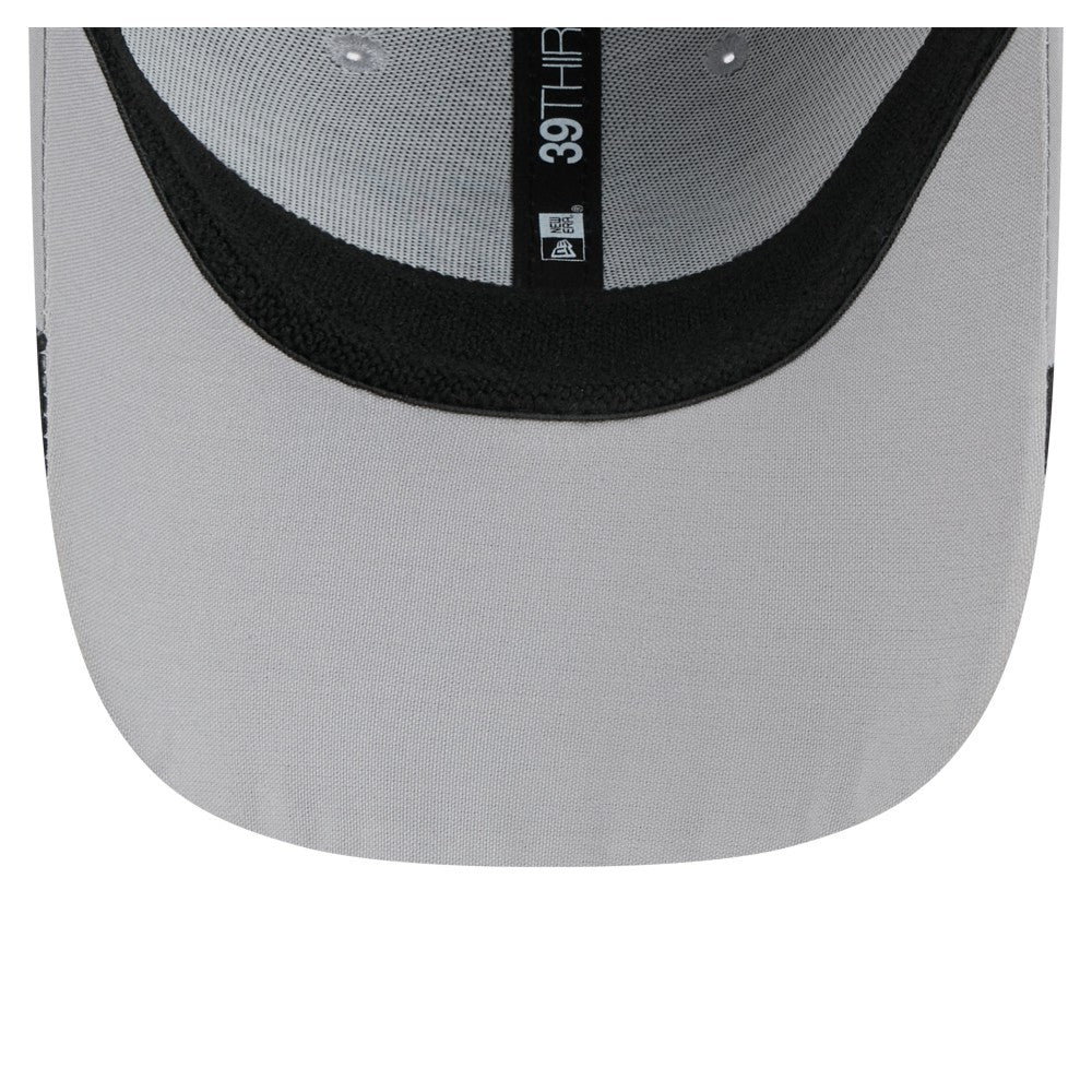 Gray Miami Marlins New Era Linear 39THIRTY Flex Hat