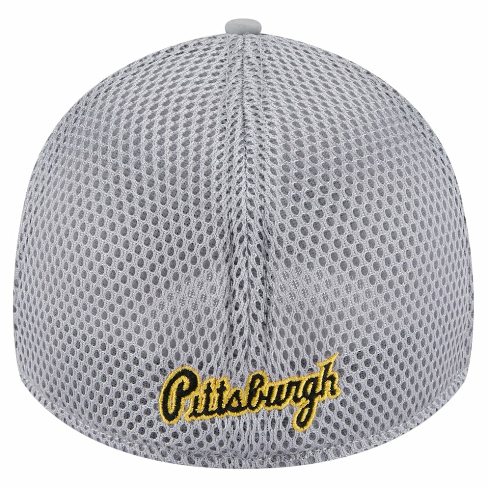 Gray Pittsburgh Pirates New Era Linear 39THIRTY Flex Hat