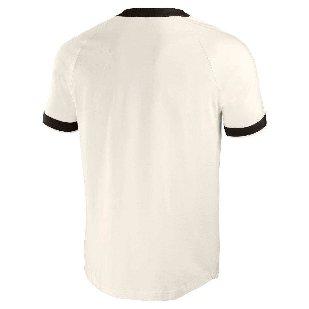 White Cincinnati Reds Darius Rucker Collection by Fanatics Henley Raglan T-Shirt