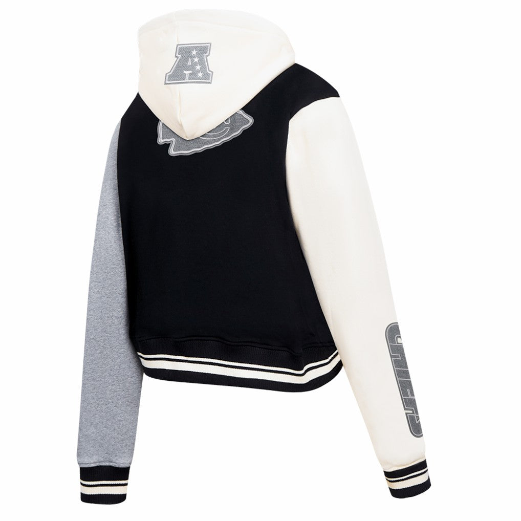 Pro Standard Women's Reverse French Terry Colorblock Full-Zip Hoodie - Kansas City Chiefs Hoodies