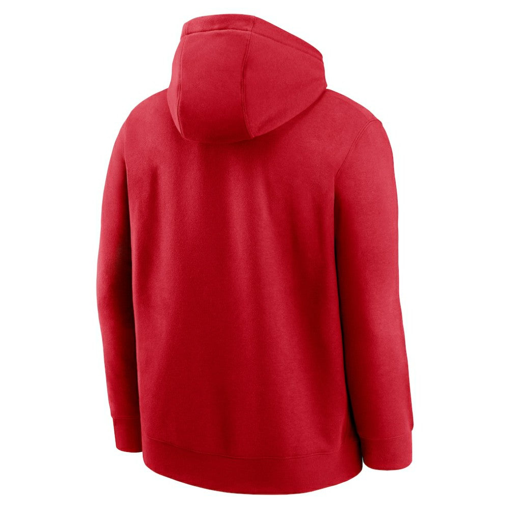 Red Philadelphia Phillies Nike Club Stack Pullover Hoodie