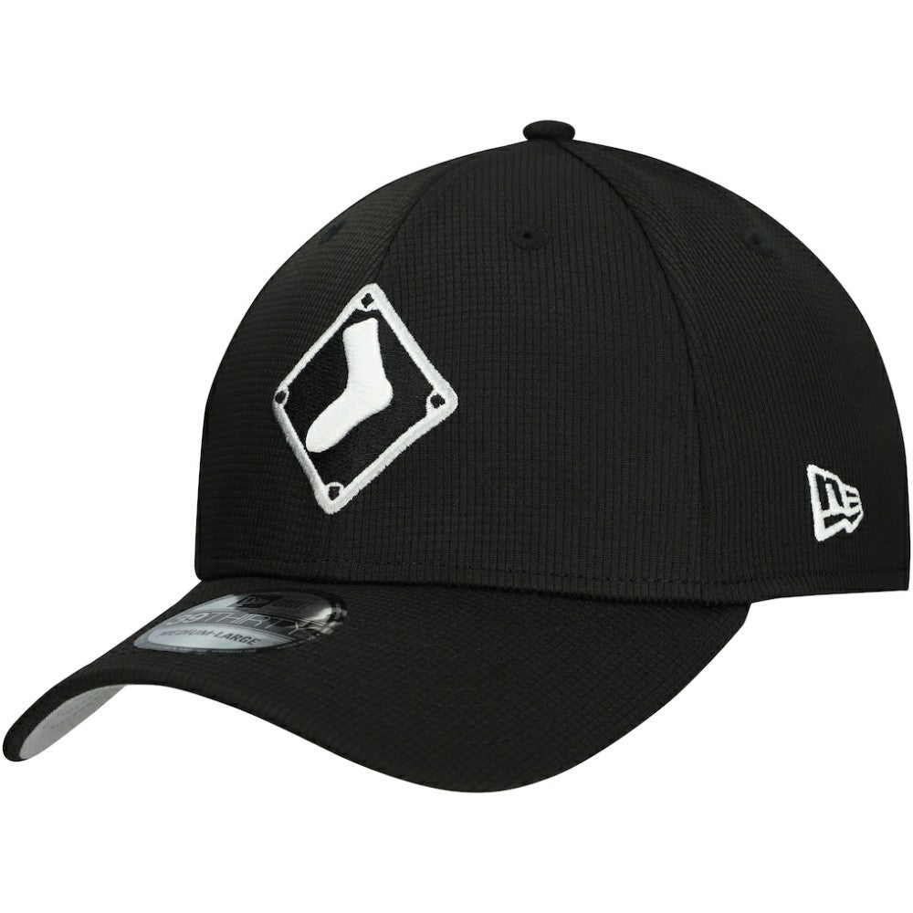 Black Chicago White Sox New Era 2025 Batting Practice 39THIRTY Flex Hat