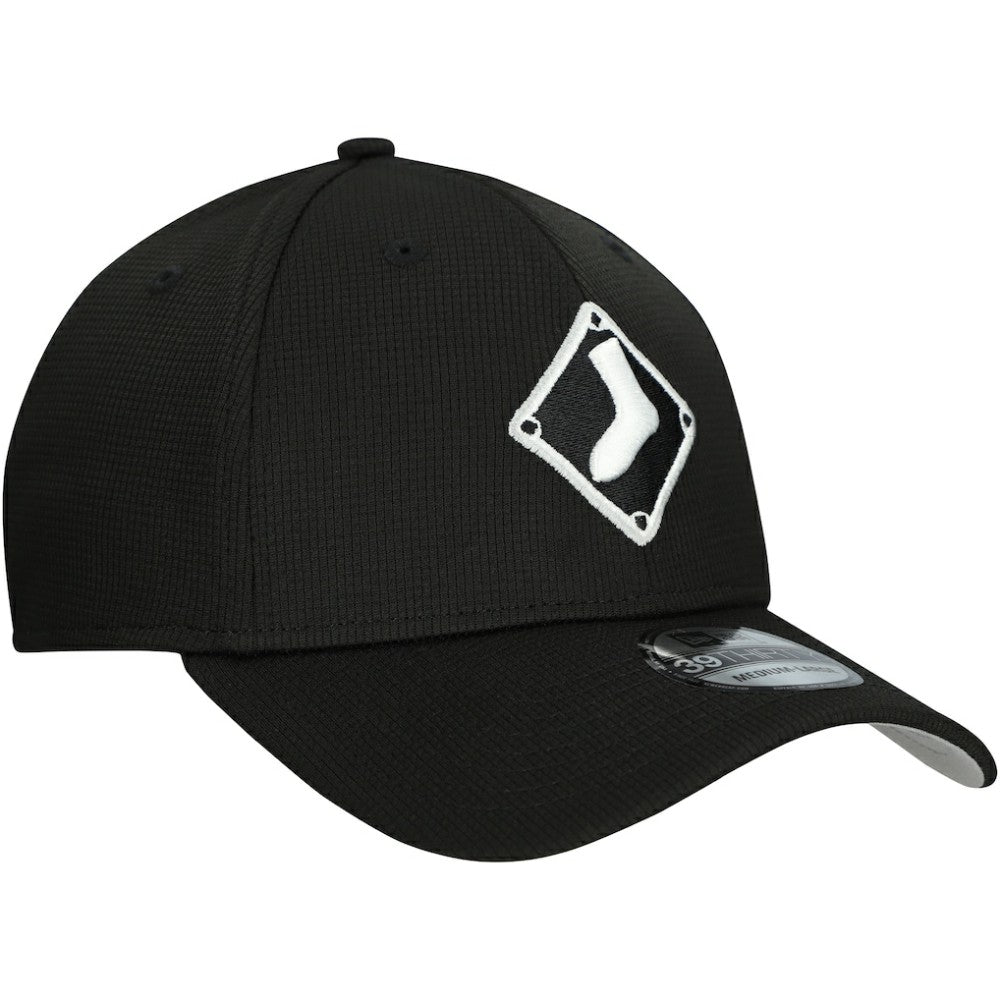 Black Chicago White Sox New Era 2025 Batting Practice 39THIRTY Flex Hat