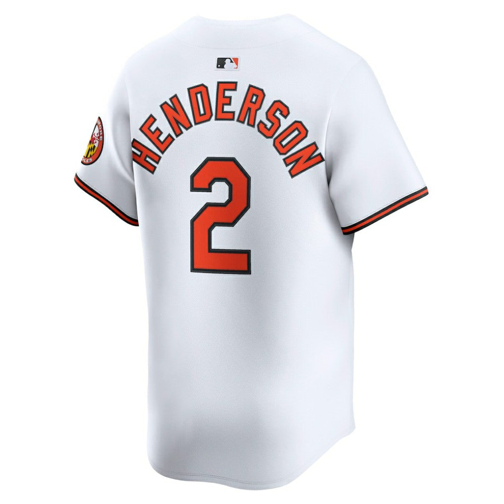 White Gunnar Henderson Baltimore Orioles Nike Limited Player Jersey
