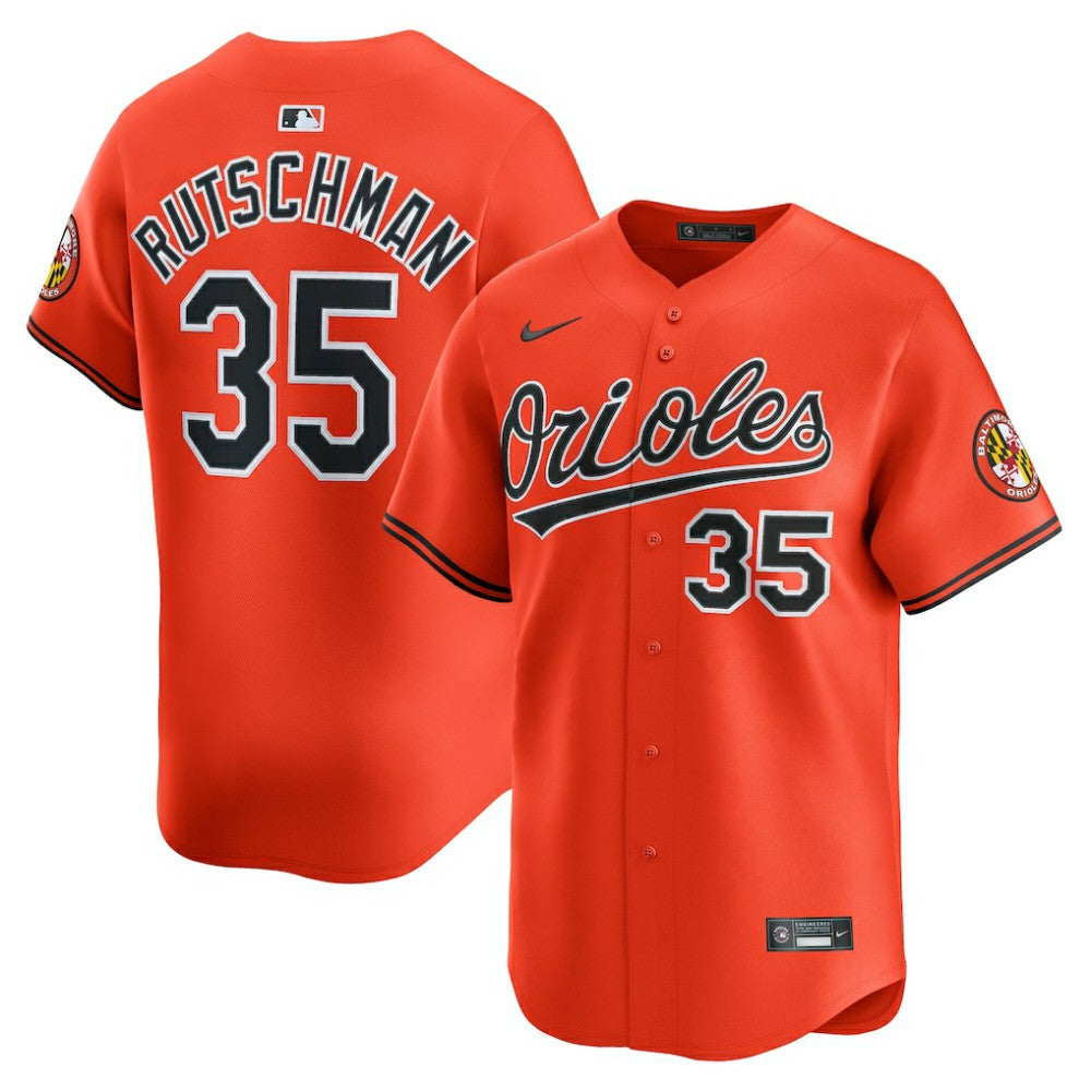 Orange Adley Rutschman Baltimore Orioles Nike 2nd Alternate Limited Player Jersey