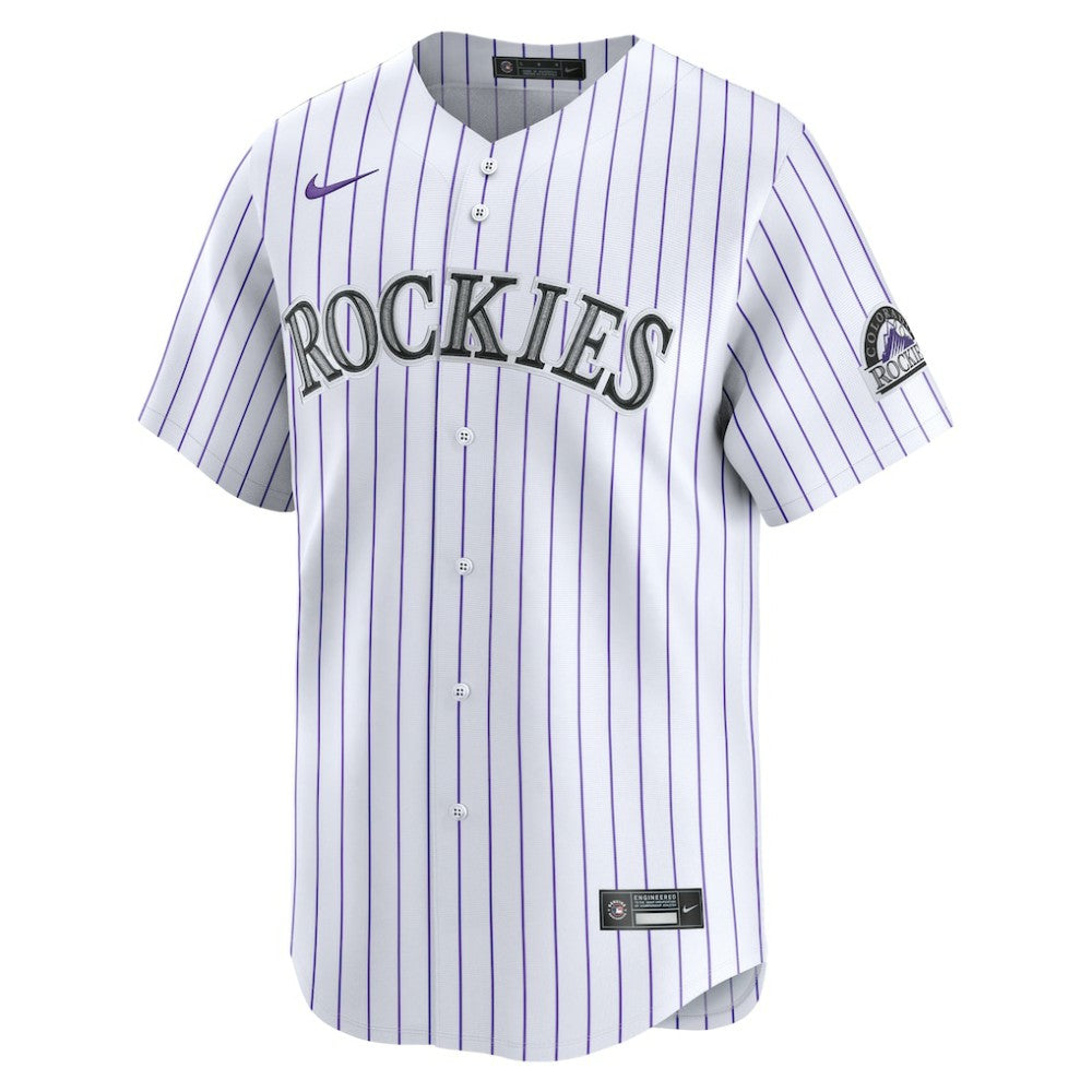 White Colorado Rockies Nike Home Limited Jersey