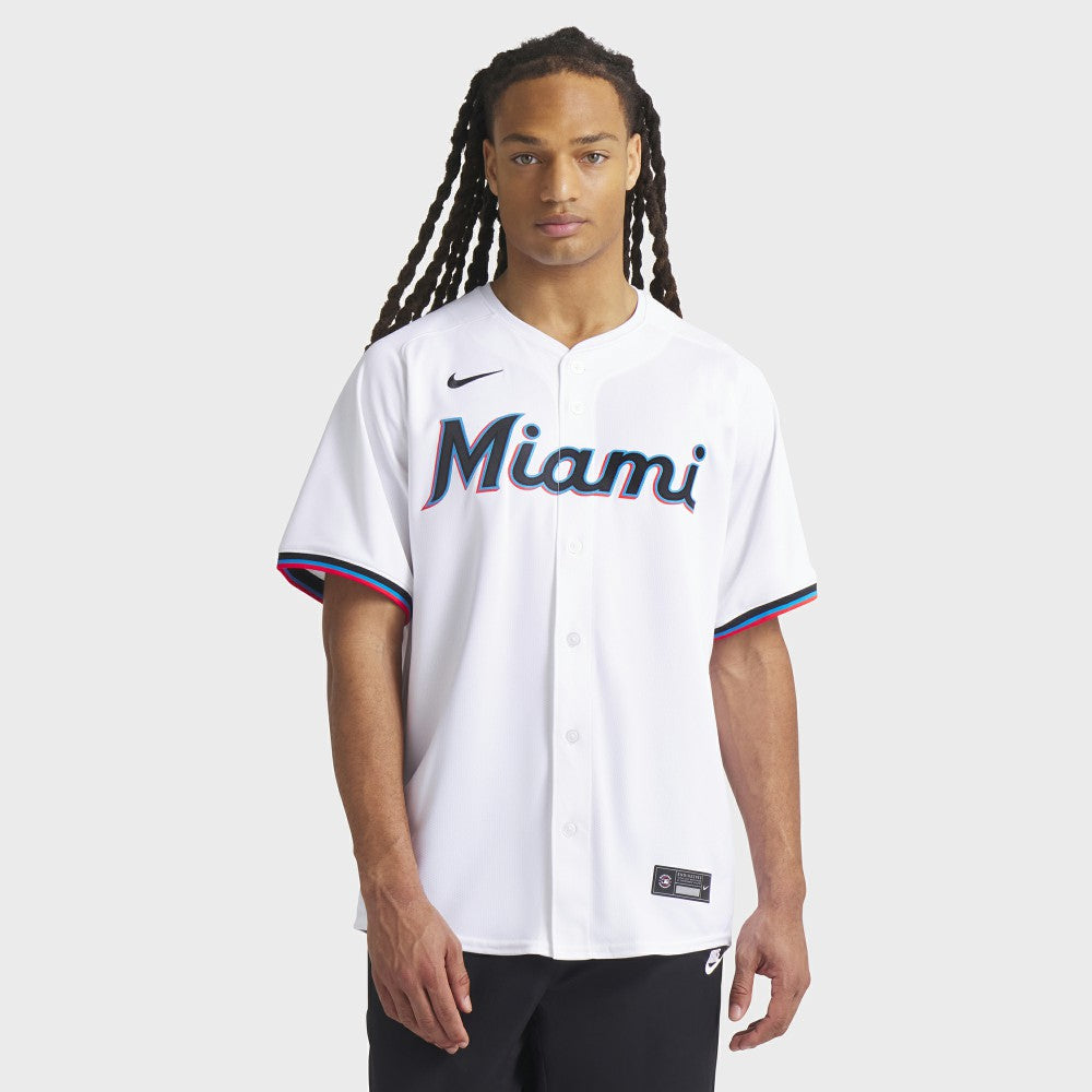 White Miami Marlins Nike Home Limited Jersey