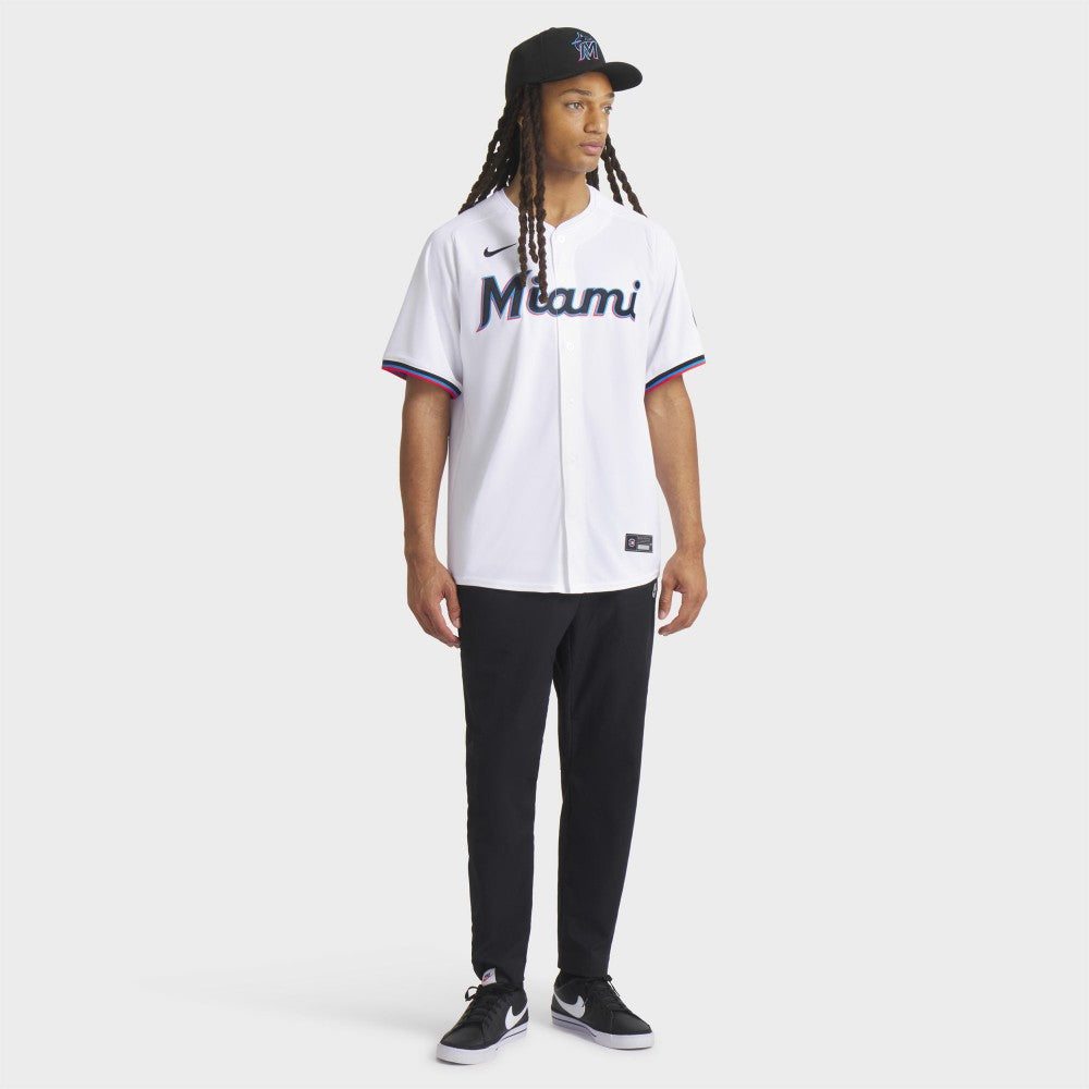 White Miami Marlins Nike Home Limited Jersey