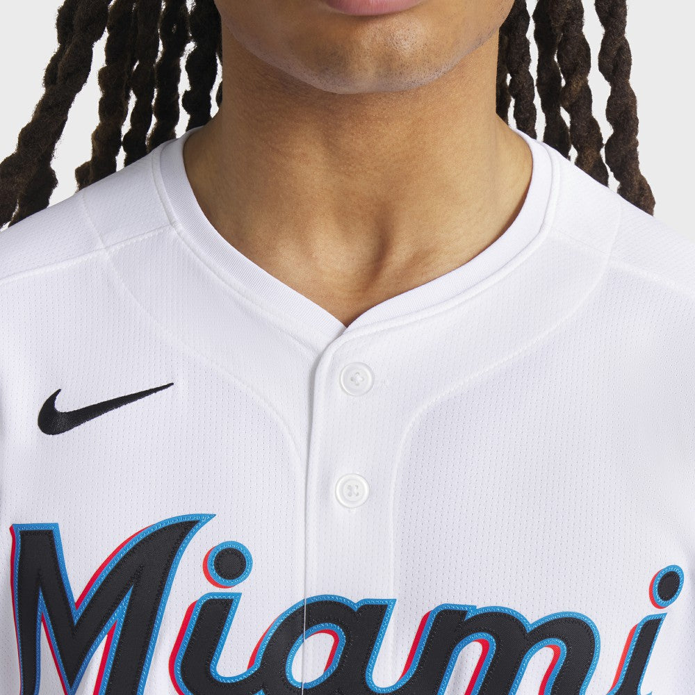 White Miami Marlins Nike Home Limited Jersey