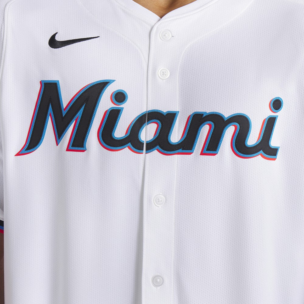 White Miami Marlins Nike Home Limited Jersey