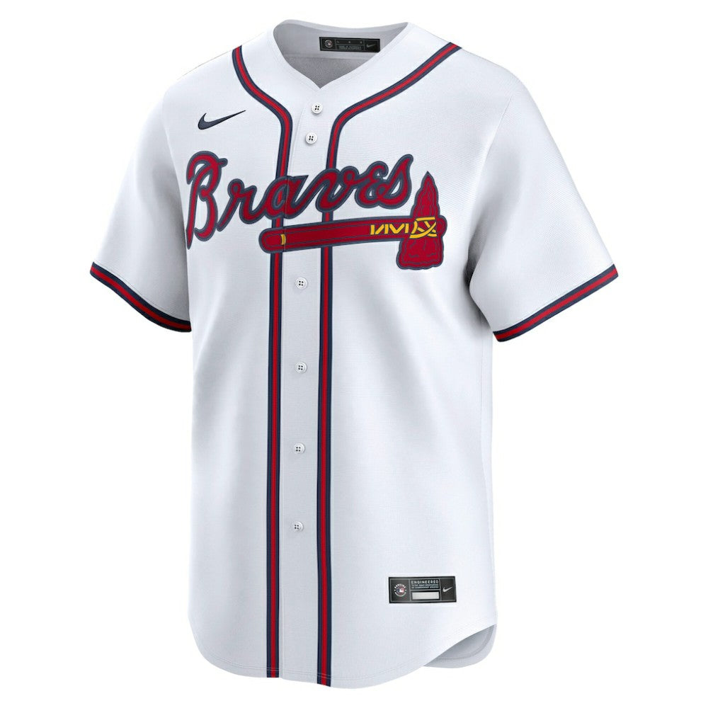 White Atlanta Braves Nike Home Limited Jersey