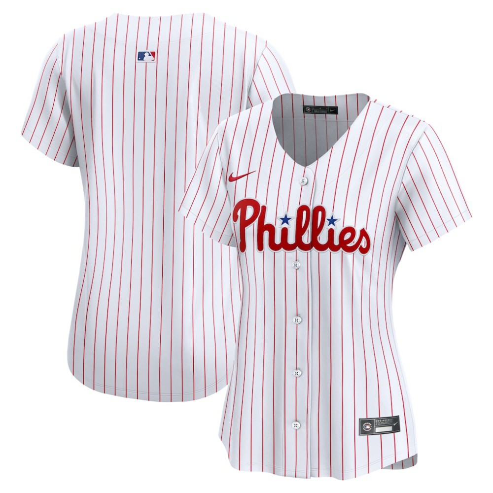 White Philadelphia Phillies Nike Women's Home Limited Jersey