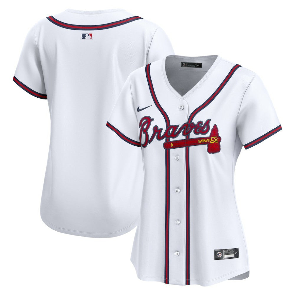 White Atlanta Braves Nike Home Women's Limited Jersey