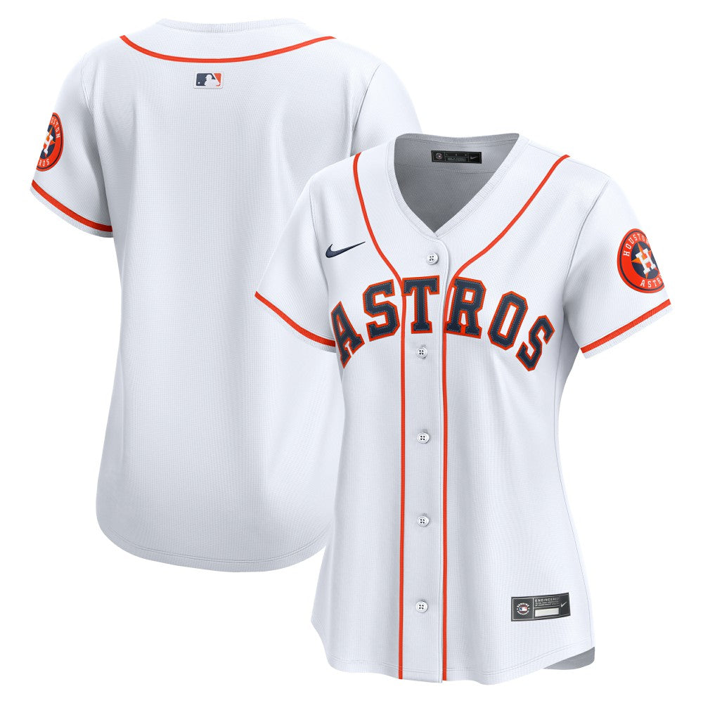 White Houston Astros Nike Home Women's Limited Jersey