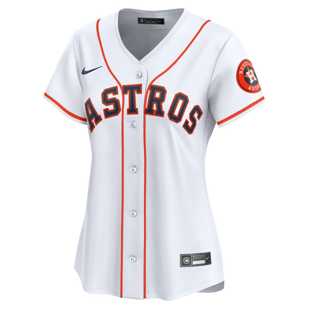 White Houston Astros Nike Home Women's Limited Jersey
