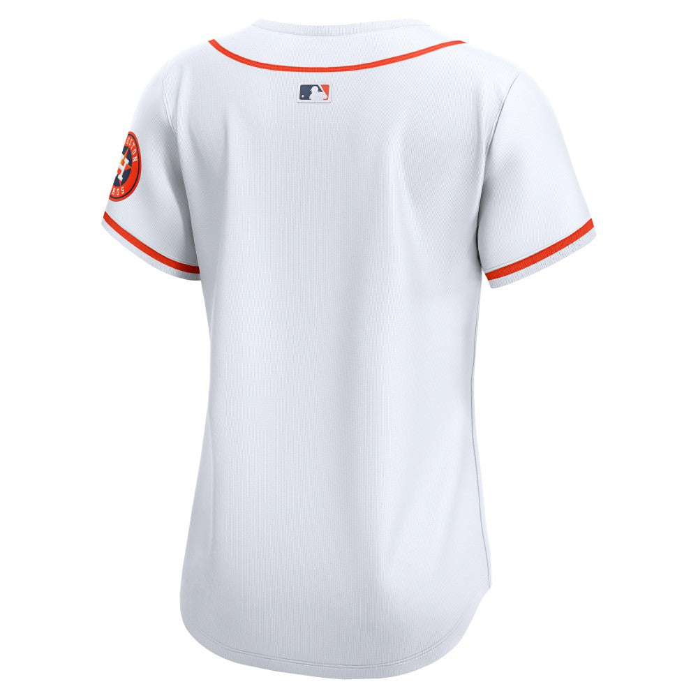 White Houston Astros Nike Home Women's Limited Jersey