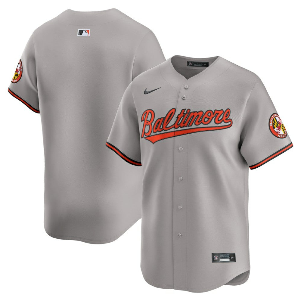 Gray Baltimore Orioles Nike Road Limited Jersey