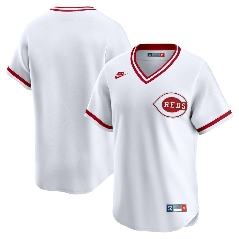 White Cincinnati Reds Nike Cooperstown Collection Limited Jersey