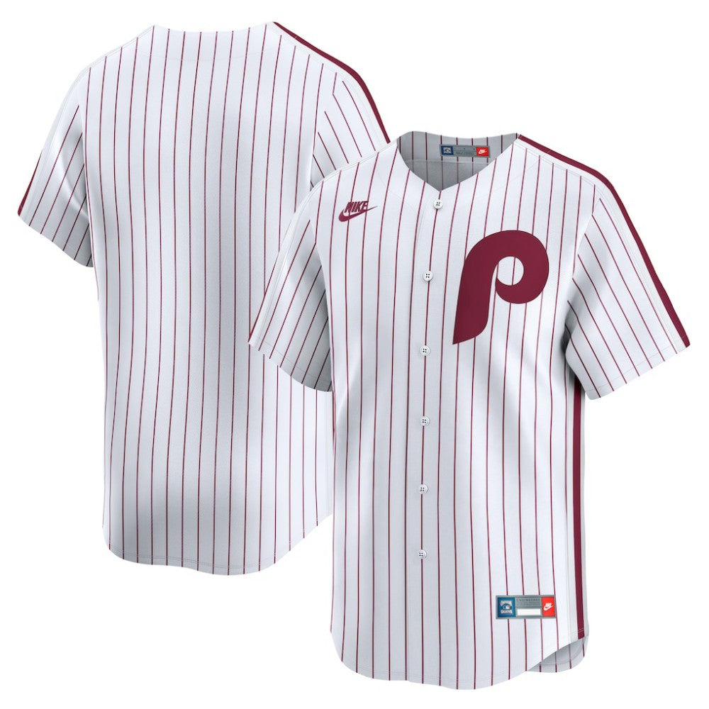 White Philadelphia Phillies Nike Cooperstown Collection Limited Jersey