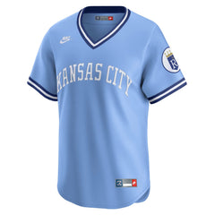 Light Blue Bo Jackson Kansas City Royals Nike Throwback Cooperstown Collection Limited Jersey