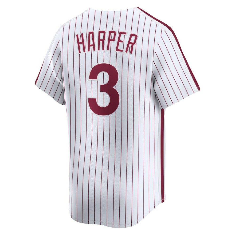 White Bryce Harper Philadelphia Phillies Nike  Cooperstown Collection Limited Jersey