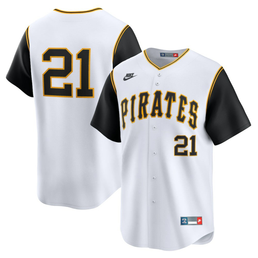White Roberto Clemente Pittsburgh Pirates Nike Cooperstown Collection Limited Jersey