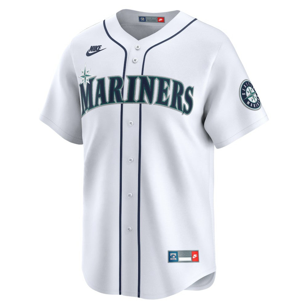 White Ken Griffey Jr. Seattle Mariners Nike Throwback Cooperstown Collection Limited Jersey