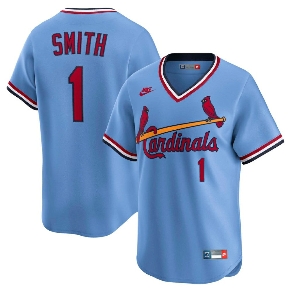 Blue Ozzie Smith St. Louis Cardinals Nike Throwback Cooperstown Collection Limited Jersey