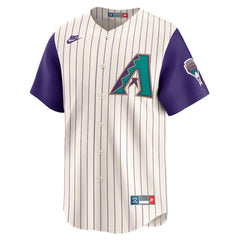 Cream Randy Johnson Arizona Diamondbacks Nike Throwback Cooperstown Collection Limited Jersey
